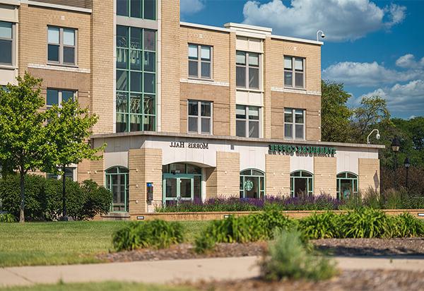 Picture of Morris Hall on a summer day